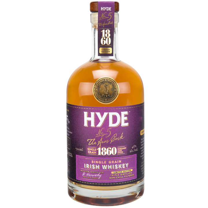 Hyde #5 Irish Whiskey Burgundy Cask Matured Single Grain, 6 år - Bastard Spirits